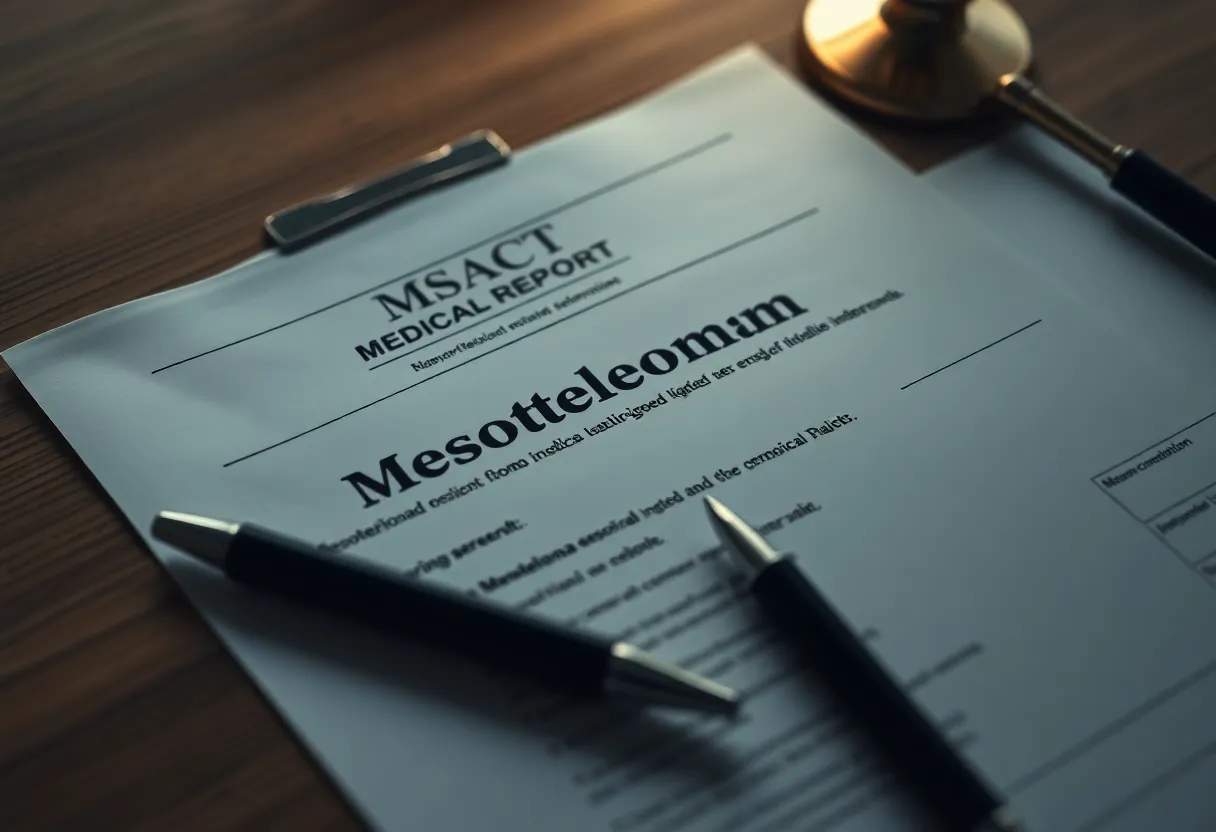 Overview of mesothelioma settlements with legal documents